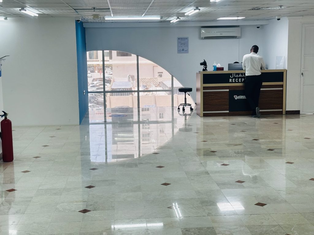 Reception of Al Mozn Oasis Medical Center